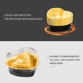 thumbnail image 3 of KOMOO 50 Pcs Heart Shaped Cake Pans for Baking Disposable Foil Aluminum Cupcake Cups with Lids 100ml/3.5Ounces, 3 of 8