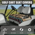 thumbnail image 3 of Whosucclay Running Horses Print Blanket, Anti-Scratch Towel Quilted Protective Cover Elastic 4 Front Storage Pockets Golf Cart Seat Cover for Most 2 Seats, 3 of 7