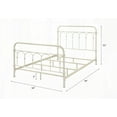thumbnail image 6 of White Full Bed with Spindle Headboard - 4 Sturdy Slats & Box Spring Support, 6 of 9