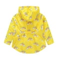 thumbnail image 3 of Sopiago Outerwear Girls Rain Jacket Long Sleeve Toddler Windbreaker Jacket Butterfly Graphic Printed Waterproof Jacket Kids Fall and Winter Clothes (Yellow,8-9 Years), 3 of 3