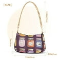 thumbnail image 3 of FORMRS Womens Shoulder Bag with Chain Strap Clutch Purse Cute Tote Handbag, Purple Jam, 3 of 7
