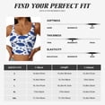 thumbnail image 5 of Goofa Whale Printed Sports Bras for Women, High Impact Running Bra Workout Crop Tank Tops Longline Sports Bra Push up-Small, 5 of 9
