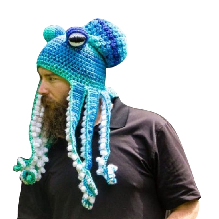 Octopus Knitted Beanie w/Tentacles BomHCS Novetly Tentacle Octopus Cthulhu Knit Beanie Hat Cap  main image 4