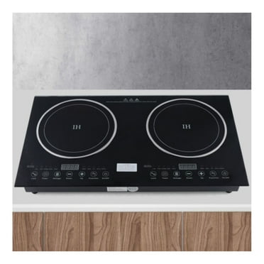 DazzAura 110V Induction Cooktop 2 Burners Electric Hob Cook Top Stove Ceramic Cooktop
