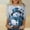 Sky Blue, variant on RKSTN women blouses Women's Fashion Prints T-shirt 3/4 Sleeves Blouse Round Neck Casual early fall fashion