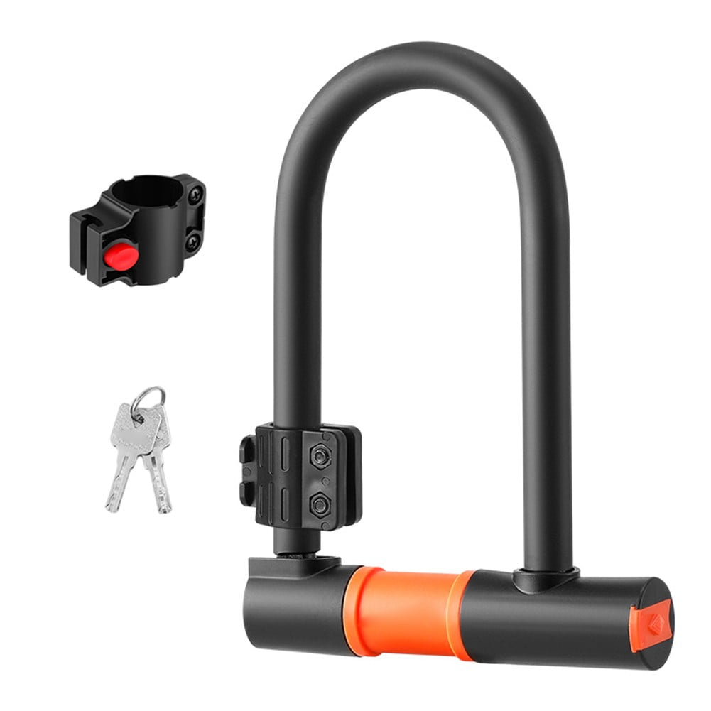 CENL Bicycle U-shaped lock with 2 keys for anti-theft suitable for mountain bikes