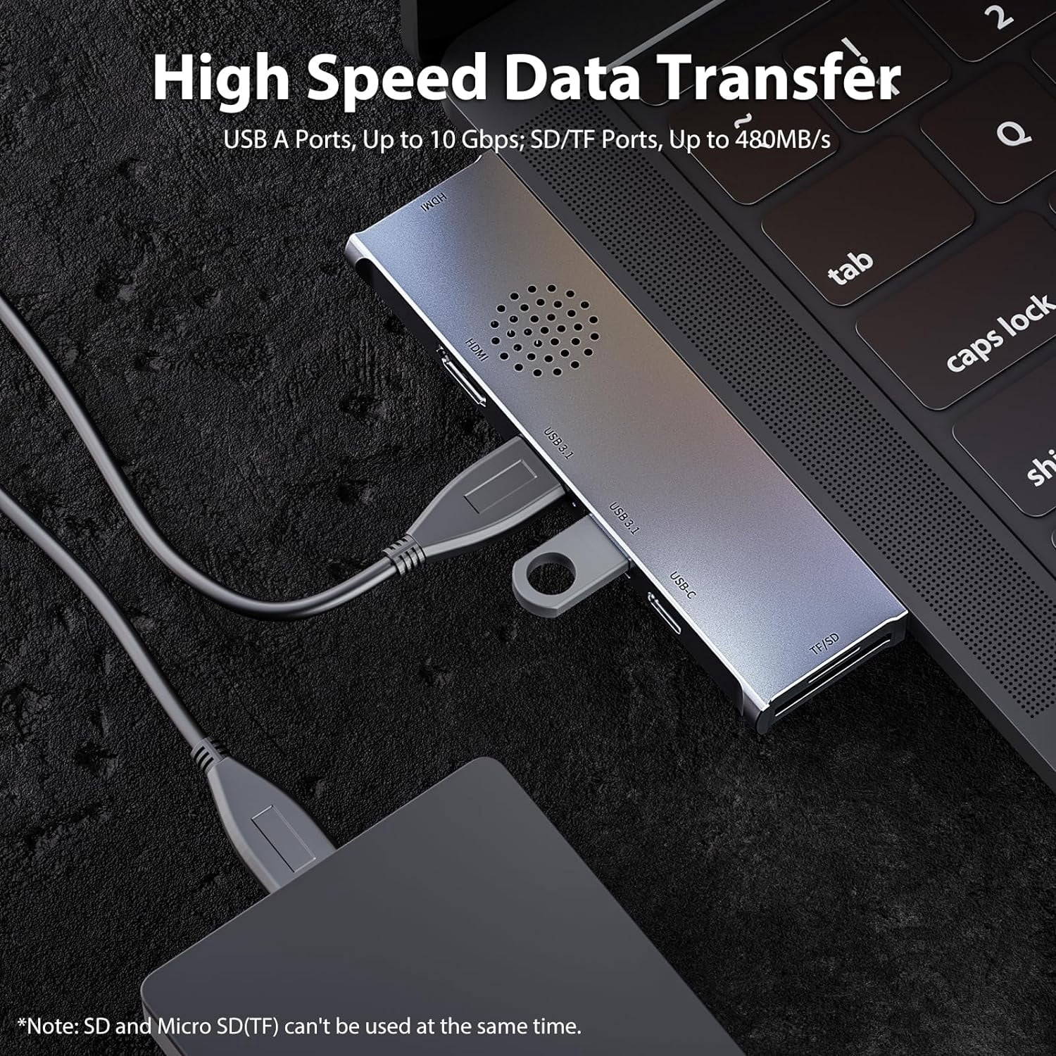 7 in 2 USB-C Hub Type C To USB 4K HDMI PD Adapter For iPhone Macbook Pro/Air