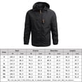 thumbnail image 2 of Abrigo Abrigo de hombre Senderismo Camping Ropa deportiva Térmica Exterior Outwears Primavera Otoño Chaqueta Kuymtek Negro T 3EG para Hombre, 2 of 5