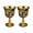 Gold dark blue, variant on ANXPTIME 2Pcs European Styles One Chalices Cups With Alloys Construction