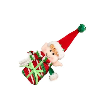 

ABIDE... Christmas Candy Jar Pendant Package Box Holiday Pendants Household Adorable Scene Layout Festival Decoration Hanging Decor