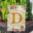 thumbnail image 3 of America Forever Spring Monogram Garden Flag Letter D 12.5 x 18 inches Double Sided Vertical Outdoor, Yard, Lawn, Beautiful Roses, Summer Floral Garden Flag, 3 of 5