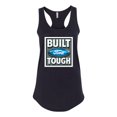 thumbnail image 2 of Wild Bobby, Ford Built Tough, Cars and Trucks, Women Racerback Tank Top, Black, Small, 2 of 4