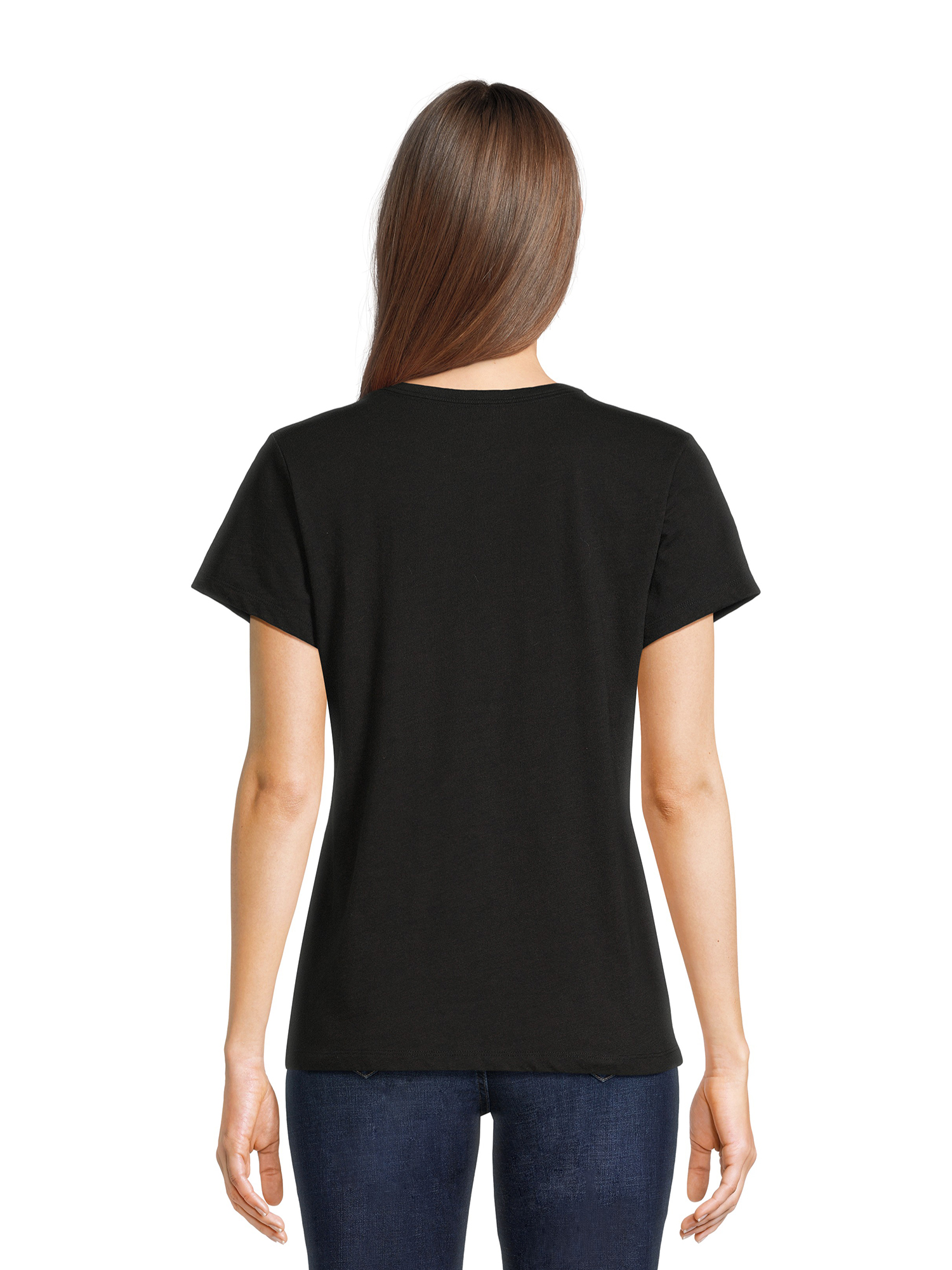 Time and Tru Women's Slub Texture Tee with Short Sleeves, Sizes S-XXXL - image 5 of 6
