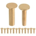 thumbnail image 1 of Shisuyan Clamp Handle Lock Design Knife Handle Rivets Golden 7Pairs 0.5X0.5X0.5In, 1 of 8