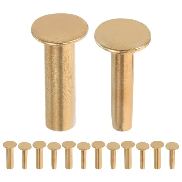 KAKOWELY screw rivets 7 Pairs Kitchen Knives Handle Screw Fixing Rivet Nuts Chef Knives Cutter Wooden Grip Screw Fastener Fixer Clip Nails Replacement Repair Diy Tools Accessories 2cm