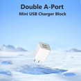 thumbnail image 2 of Bloque cargador USB BWOGGJ, paquete de 2 unidades, portátil, 5 V, 2,1 A, doble USB-A, 2 of 6
