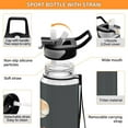 thumbnail image 3 of Motivational Water Bottle 32 oz with Straw, BPA Free Reusable Fitness Sport Bottle Perfect for Travel, School, Outdoors, and Gym Different Dinosaur, 3 of 6