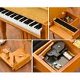 thumbnail image 6 of Wooden Stool Wooden Piano Music Box Music Box Original Wood Color, 6 of 6