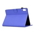 thumbnail image 6 of ELEHOLD Leather Wallet Case For Lenovo Tab M9 2023 Fiber Pattern Lightweight Folio Stand Cover, Auto Sleep&Week Function, Full Body Protection, Purple, 6 of 10