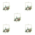 thumbnail image 1 of maskred Realistic Artificial Flower Hoop Indoor And Outdoor Wide Application Metal Ring Hoop Wreath Garland Artificial Roses Y892square 5Set, 1 of 6