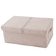 thumbnail image 2 of Cesto grande de tela de lino con tapa abatible | Cesto organizador plegable y apilable para juguetes, ropa y mantas | Para habitación de bebé, armario, sala de juegos y oficina en casa | Beige, 2 of 8