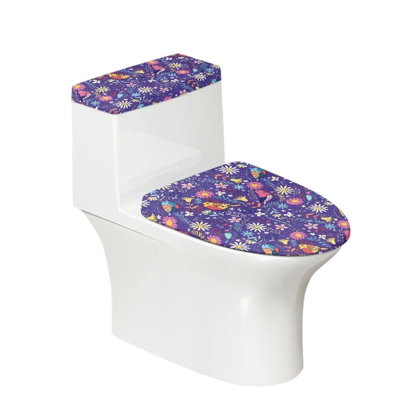 HELLHERO Toilet Cover with Soft Set of 2 Toilet Lid Covers Set U-Shaped for Fits All Toilet Shapes