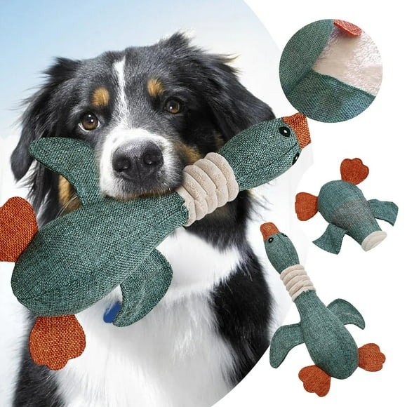 Riforla Dog Toys for Aggressive Chewers Indestructible Large Breed and Squeaky Goose for Large Breed Blue Sound Making Toys Blue_001