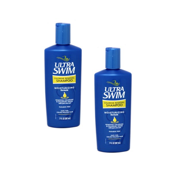 2 Pack UltraSwim Chlorine Removal Shampoo Moisturizing Formula 7 oz Each