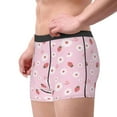 thumbnail image 3 of Wukai Hand Drawn Strawberry Print Men’s Underwear Breathable Boxer Briefs,&nbsp;Moisture Wicking & Breathable-X-Large, 3 of 7