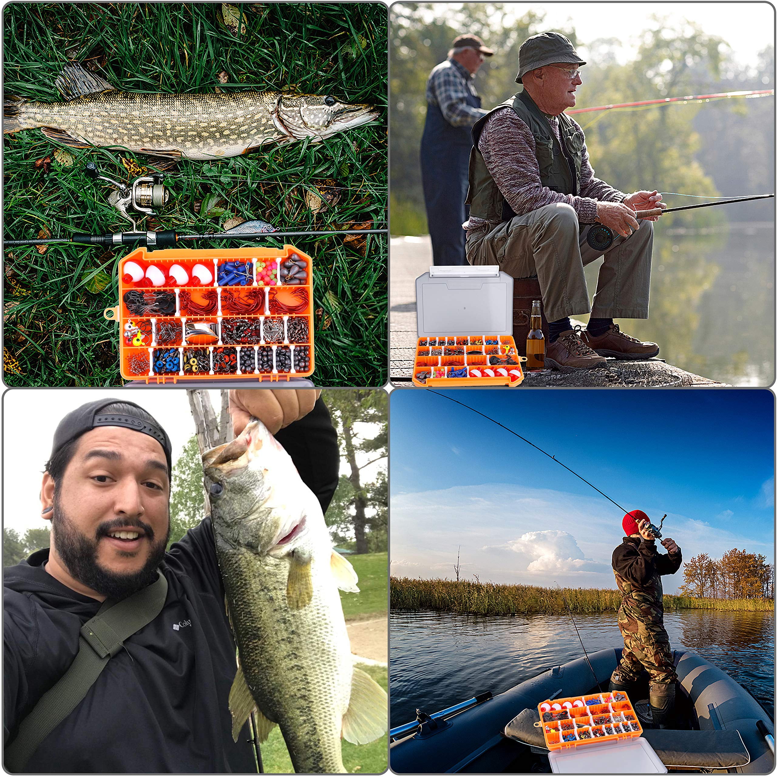 Fishing Lures  All-in-one Tackle Box With Included Gear Lure Bait Accessories Kit For Freshwater Bass Trout Ideal Gifts Men Father & Beginners