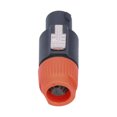 thumbnail image 1 of 4 Pole Speaker Plug, Chuck Stress Release Twist Lock Audio Connector Latch System Mount Socket  For 6~15mm Wires For Power  For Shells Orange, 1 of 8