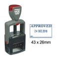 thumbnail image 1 of Printtoo Heavy Duty Dater Stamp With Approved By Text Self Inking Office Document Date Rubber Stamp-Blue, 1 of 1