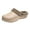 Khaki, variant on Women Men Clogs Slippers Fur Lined Warm Fluffy Lightweight Slip on Winter Indoor Outdoor Garden Mules