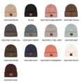 thumbnail image 5 of C.C Heather Knit Basic Beanie Soft Winter Hat Unisex, Heather Beige, 5 of 17
