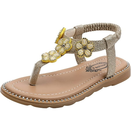 

Toddler Sandals Girl Shoes Floral Infant Crystal Sandals Girls Toddler Bling Flip Kids Flop Baby Girl s Shoes