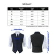thumbnail image 5 of Men's Paisley Suit Vest and Tie Set Classic Floral Necktie Pocket Square Gothic Waistcoat for Tuxedo, 5 of 5