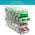 thumbnail image 4 of Sorbus Clear Soda Can Organizer for Refrigerator, Stackable, Holds 12 Cans (2-Pack), 4 of 8