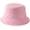 Pink, variant on CoCopeaunts Bucket Hat for Kids Spring Summer Solid Color Fisherman Hat Girl Packable Outdoor Sun Protection Cotton Basin Hat