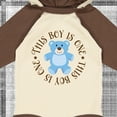 thumbnail image 4 of Inktastic 1st Birthday Boys Teddy Bear Boys Long Sleeve Baby Bodysuit, 4 of 5