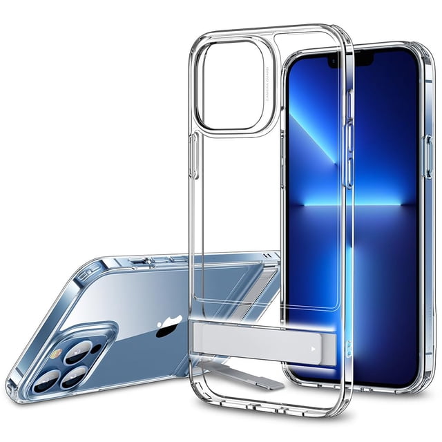 Funda de teléfono ESR Metal Kickstand para iPhone 13 Pro Max Clear