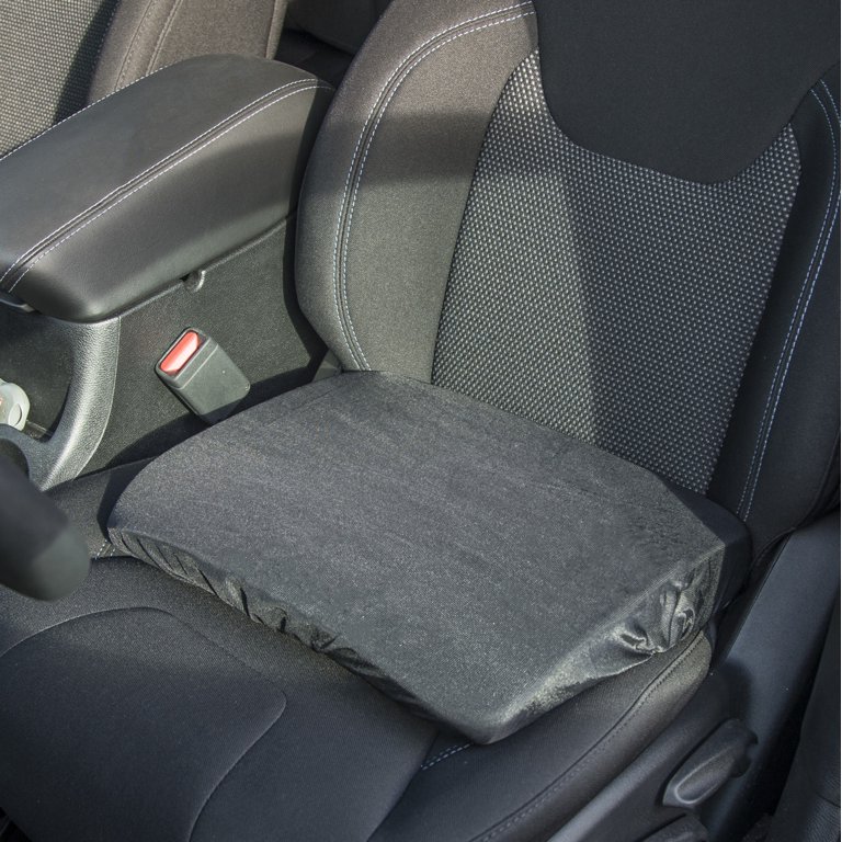 Bandwagon Automotive Seat Riser Cushion Helps Sight Line While Driving 