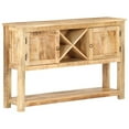 thumbnail image 1 of vidaXL Sideboard 120x30x76 cm Rough Mango Wood, 1 of 5