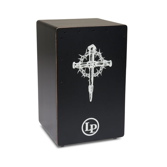 LP LP1464-TC Thorny Cross Cajon - Black