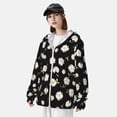 thumbnail image 3 of Balery Daisies Flowers Sudadera ligera de manga larga con capucha y protección solar UPF 50+ para hombre y mujer, ideal para pesca y running-Large, 3 of 7