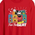 thumbnail image 2 of Disney - Mickey Feel The Beat - Men's Long Sleeve Graphic T-Shirt, 2 of 4