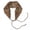 Coffee, variant on Women's Boho Crochet Knit Hair Band Vintage Head Wrap Hair Bandanas Head Kerchief Khaki One-Size