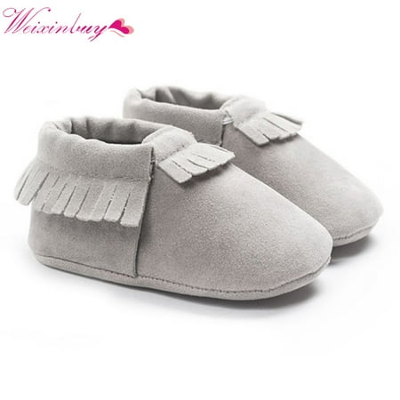 

PU Suede Leather Newborn Baby Moccasins Shoes Soft Soled Non-slip Crib First Walker Baby Girl Shoes Newborn Boots