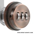 thumbnail image 2 of Cerradura de leva para gabinete con combinación de 1,18 pulgadas, cerradura codificada con contraseña, cerraduras de leva combinadas de seguridad, 2 of 5
