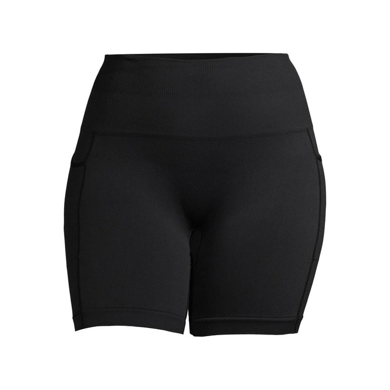 Under Control Women's Plus Active Seamless Bicycle Short With Phone Pockets  