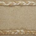 thumbnail image 2 of Desert Fields Daniel 24" x 24" Black/Tan Striped Jute Blend Adult Decorative Throw Pillow, 2 of 7